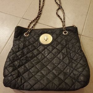 DKNY quilted black handbag